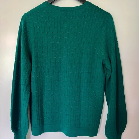 Sézane Emerald Green Zoe Sweater Jumper Knit - Picture 2 of 9